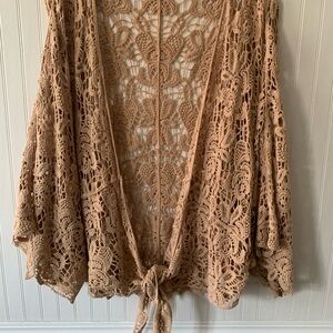 Boho Crochet Kimono Cardigan